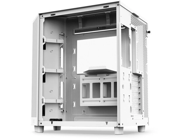 Carcasă PC NZXT H6 Flow RGB cu fereastră albă