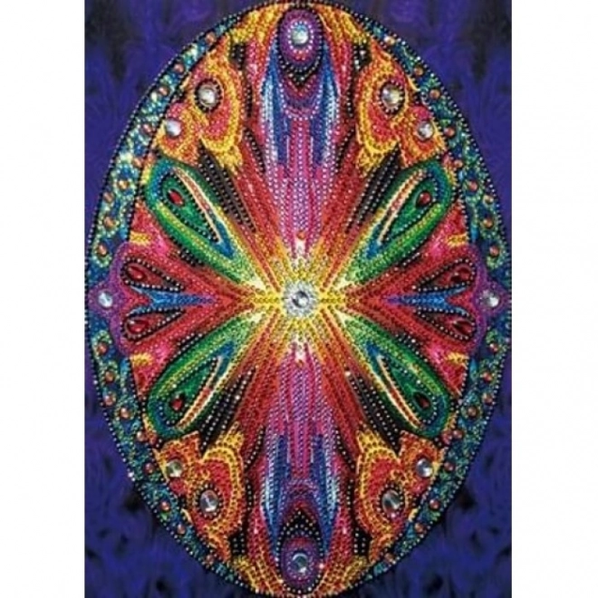 Set pentru pictură cu diamante - mandala ovală