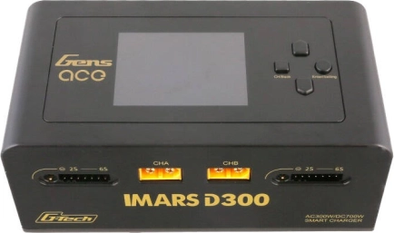 Încărcător inteligent dual Gens Ace IMARS D300 G‑Tech AC/DC 300 W / 700 W – negru