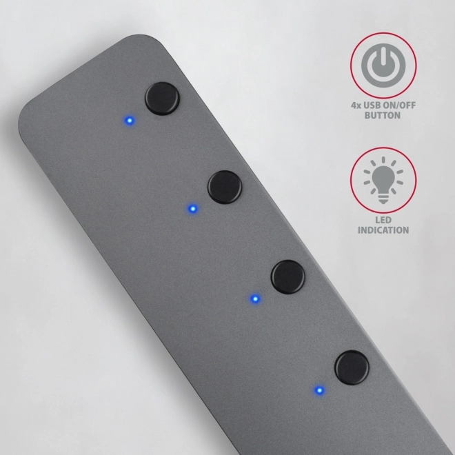 Hub USB 3.2 Gen 1 cu 4 porturi, Axagon