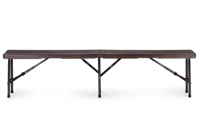 Set masă și bănci pliante 180 cm maro modernhome
