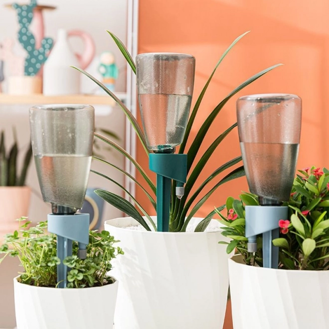 Irigare automată prin picurare cu sticlă pentru flori și plante în ghiveci – Verde