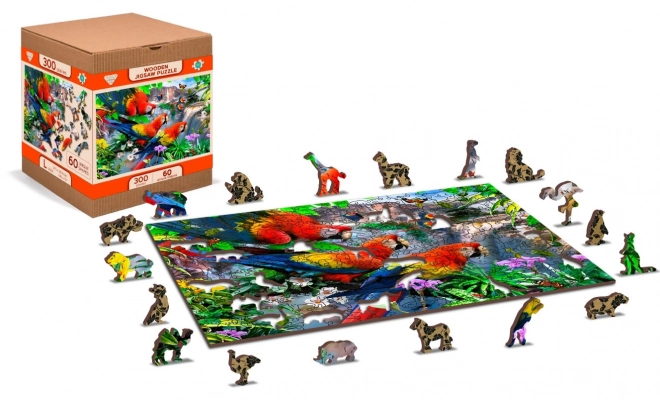 Puzzle din lemn Insula Papagalilor