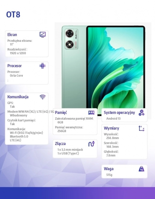 Tablet 4G OT8 11 inci