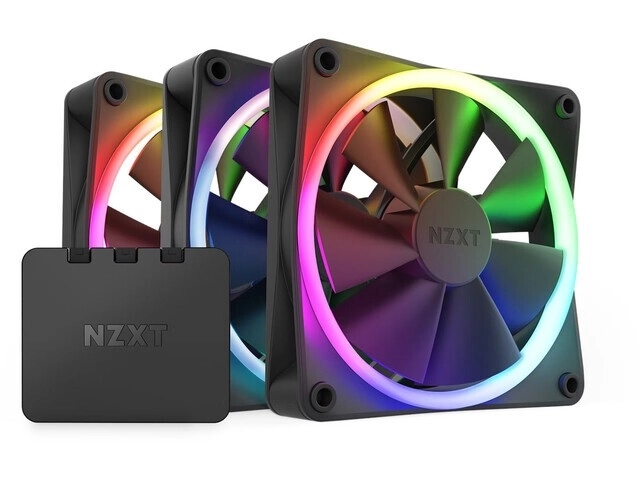 Set 3 ventilatoare NZXT F120 RGB cu controler