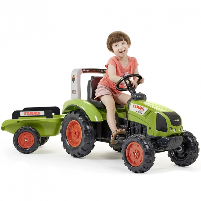 FALK Tractoare cu pedale Claas Arion 430 cu remorcă