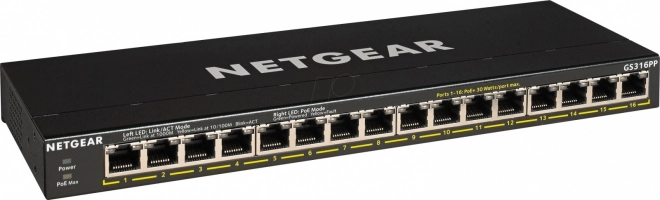 Przełączator NES gestionat 16 porturi Gigabit Ethernet PoE+ NETGEAR