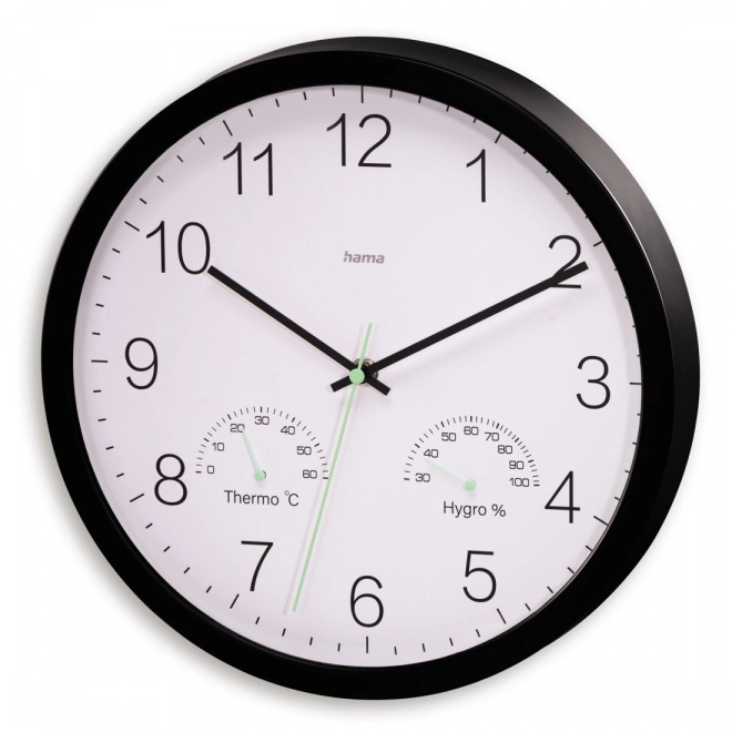 Ceas de perete Santorini negru 30cm