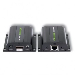 Extender HDMI peste cablu Cat.5e/6/6a/7 până la 60m cu receptor IR negru