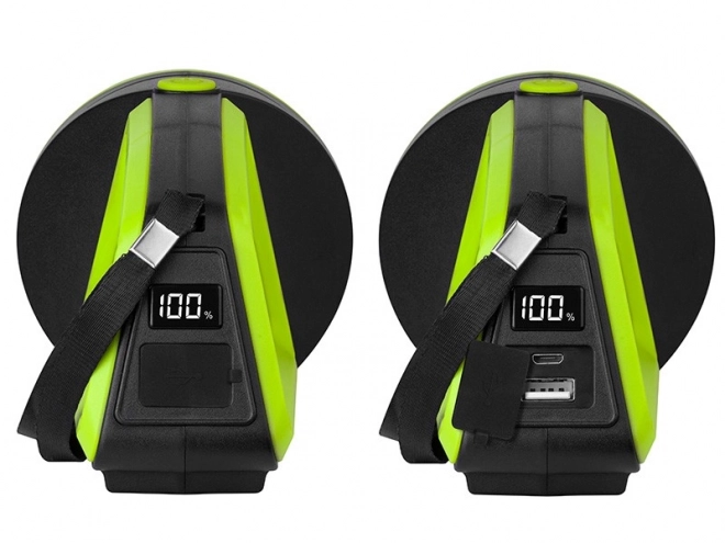 Lanternă tactică verde 3600mAh cu Power Bank