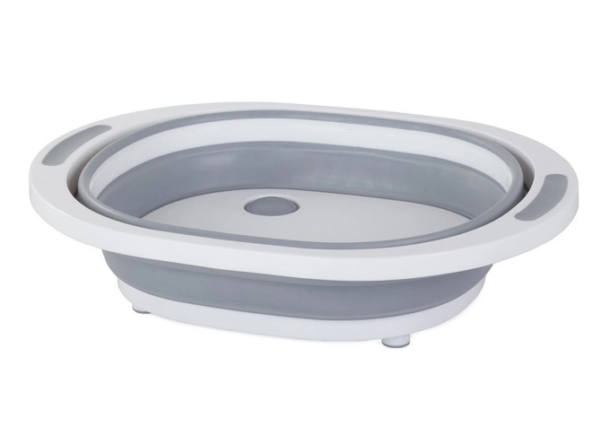 Design pliabil 2‑în‑1: lighean și tocător