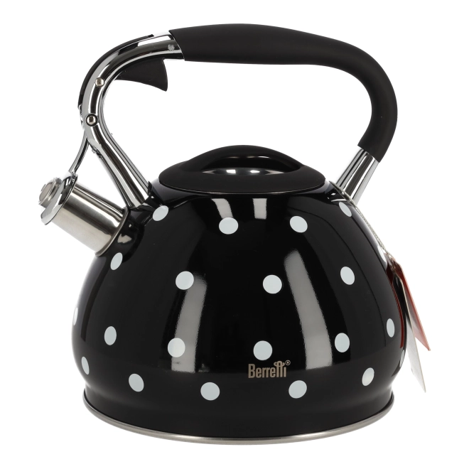 Ceaun negru cu buline albe Berretti Cornelia 3L