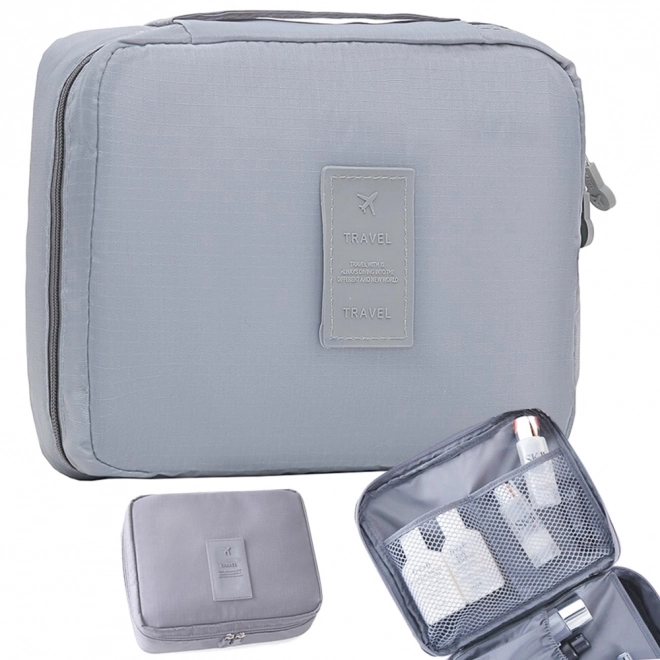 Organizator de călătorie cosmetică gri