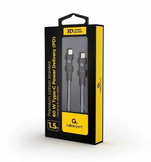Cablul premium USB-C 60W PD 1.5M