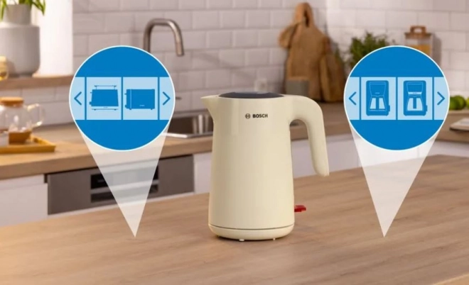 Fierbător bej Bosch MyMoment 1,7l