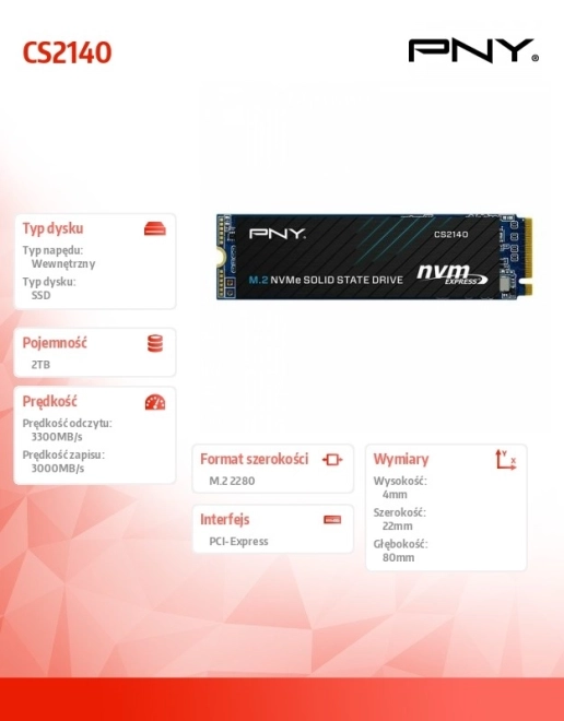 Disc SSD 2TB NVMe M.2
