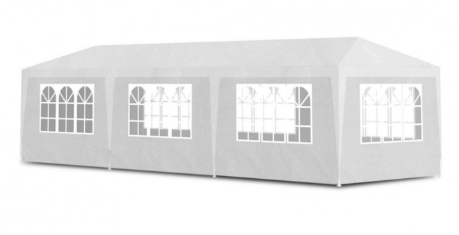 Pavilion de grădină MultiGarden, 3x9 m, 8 pereți, alb