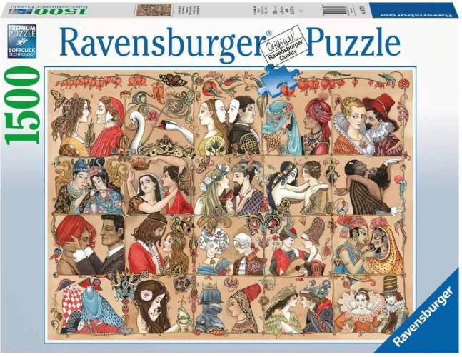 Puzzle Ravensburger Love Through the Ages 1500 piese