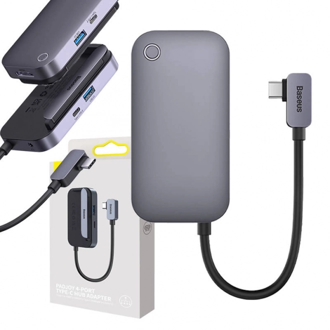 Hub 4 în 1 Baseus PadJoy Series USB-C