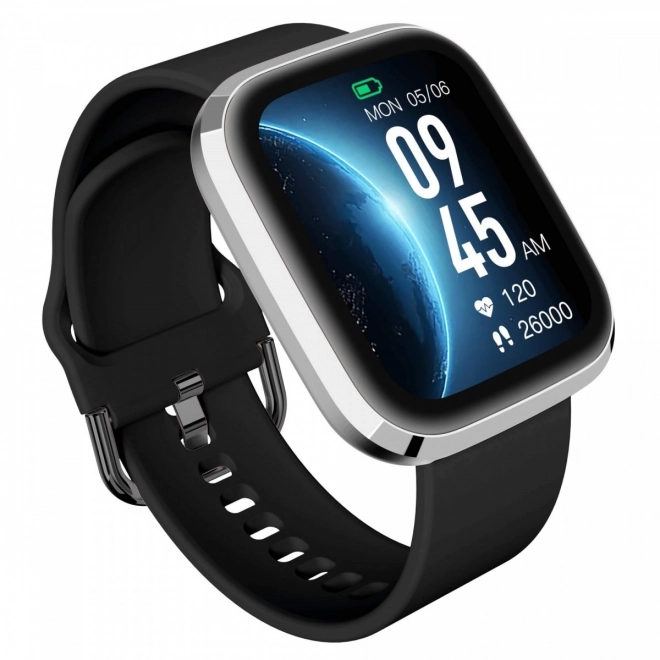 Smartwatch Garett GRC Style argintiu-negru