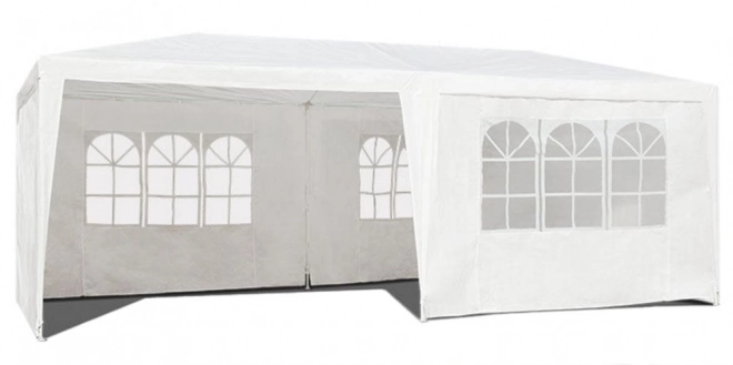 Pavilion Grădină 3x6 m cu 6 Pereți Alb MultiGarden