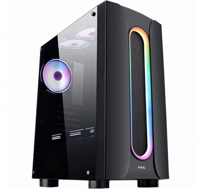 Carcasa gaming PC MS Armor neagră