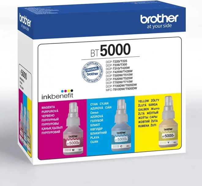 Set de cerneală pentru imprimantă Brother (Cyan, Magenta, Galben)