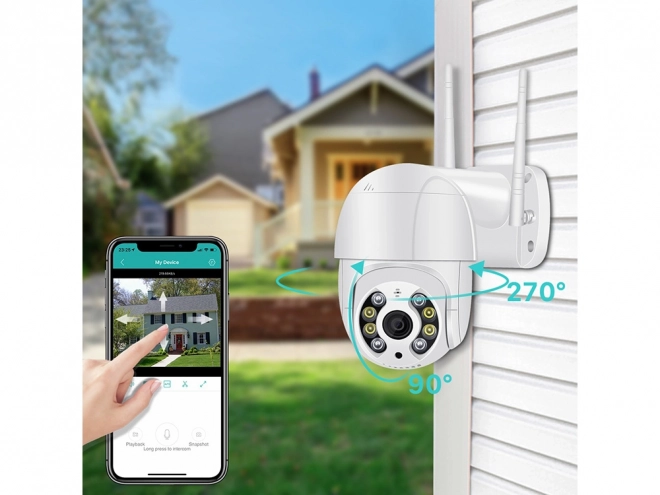 Cameră inteligentă WiFi pentru exterior Full HD cu zoom optic