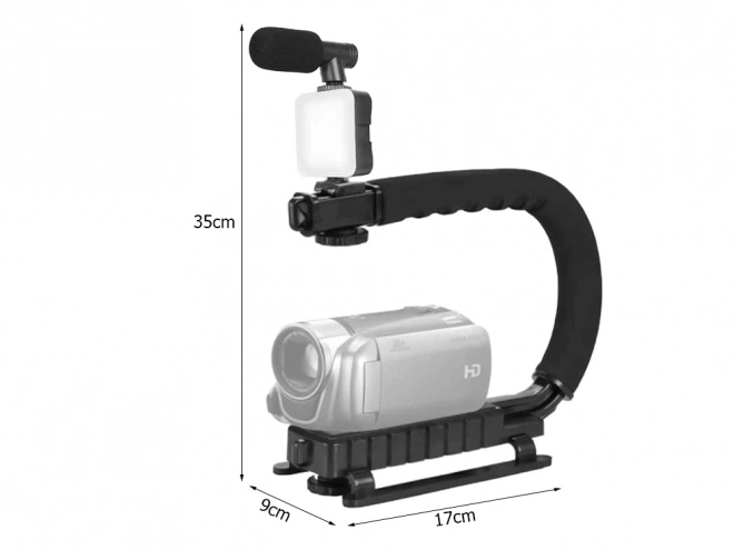 Set complet pentru vlogging stativ microfon suport telefon
