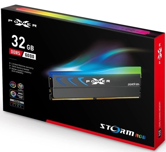 Memorie XPOWER Storm RGB DDR5 32GB 6000 CL38 gri