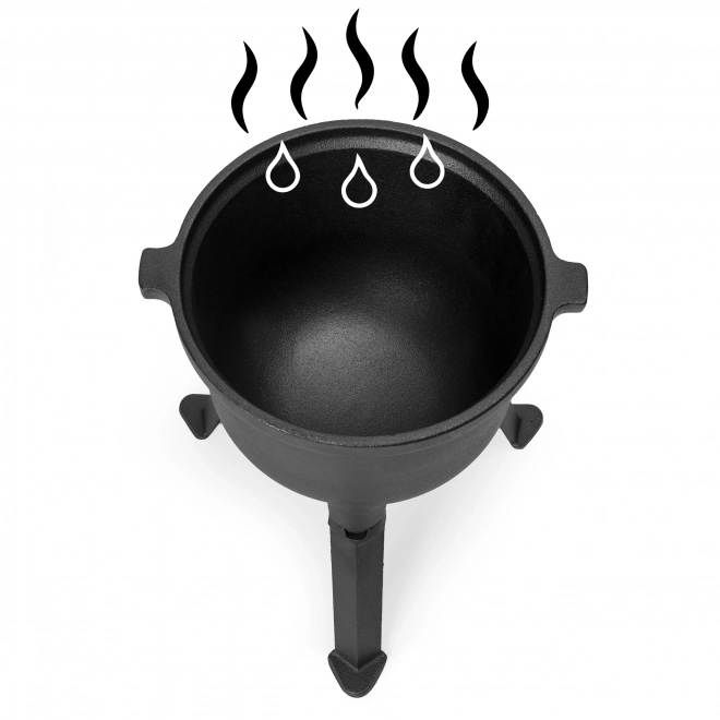 Ceaun de fontă 5L pentru foc de tabără MultiGarden