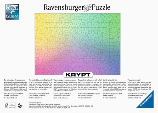 Puzzle krypt gradient 631 piese