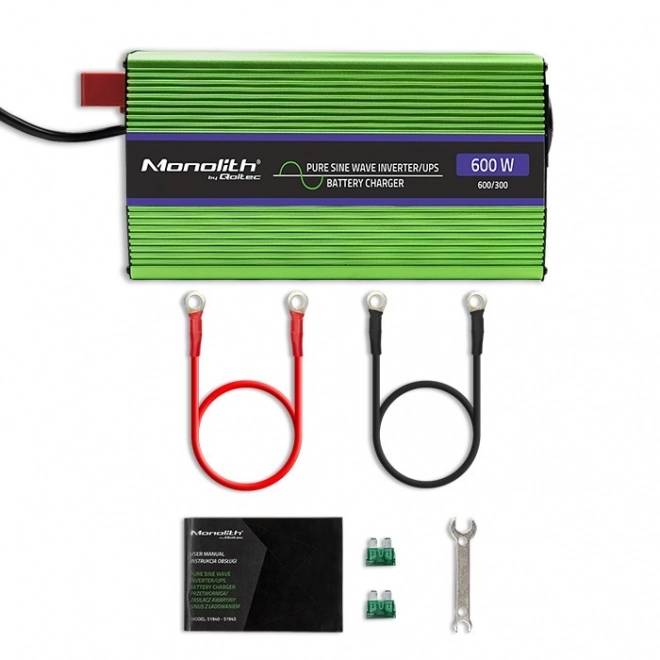 Invertor de tensiune pentru încărcare baterii și UPS 300/600W Qoltec