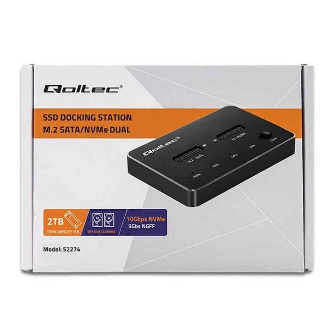 Stație de andocare SSD M.2 NVMe SATA USB-C Dual 4TB