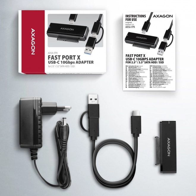 Adaptor USB-C SATA pentru SSD/HDD
