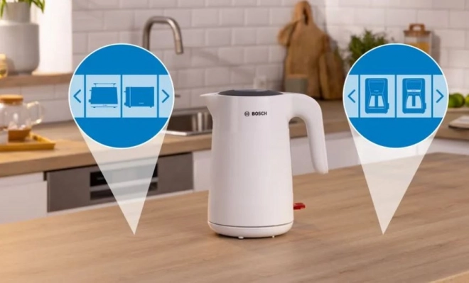 Fierbător rapid Bosch MyMoment 1,7l alb