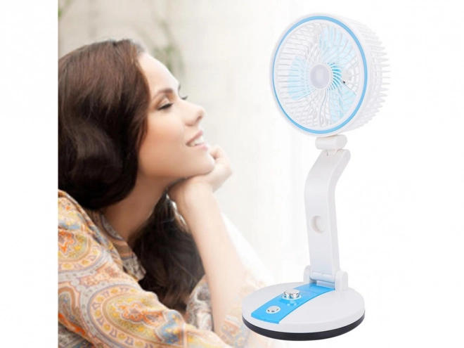 Ventilator pliabil portabil cu lumină LED și încărcare USB