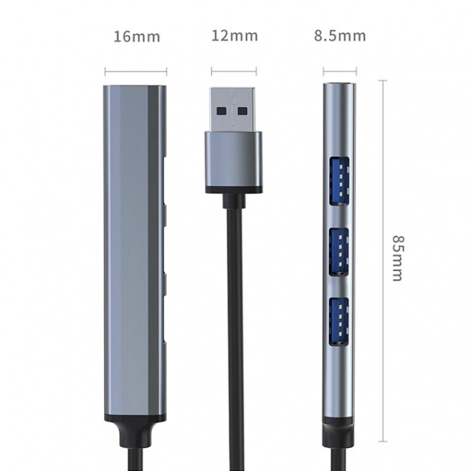Hub USB 3.0 cu 4 porturi