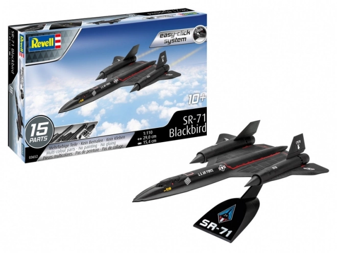 Model de plastic SR-71 Blackbird Easy-Click 1/110