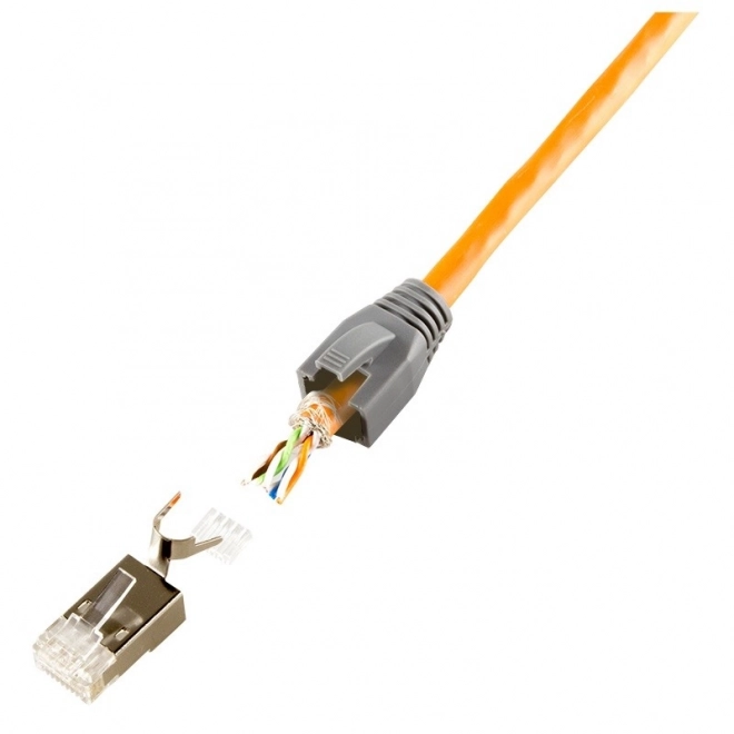 Conectori ecranati RJ45 CAT.6, 6A, 7 - 10 bucăți