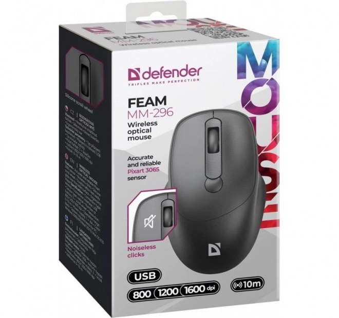 Mouse wireless cu click silențios