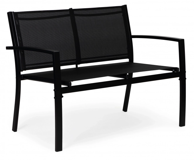Set de mobilier de grădină: masă, bancă, fotolii, metalic