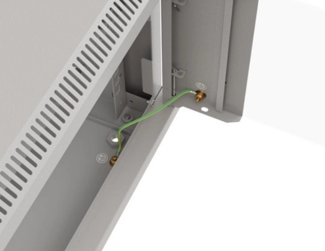 Dulap rack de instalare Lanberg 6U 540x350 gri cu uși de sticlă