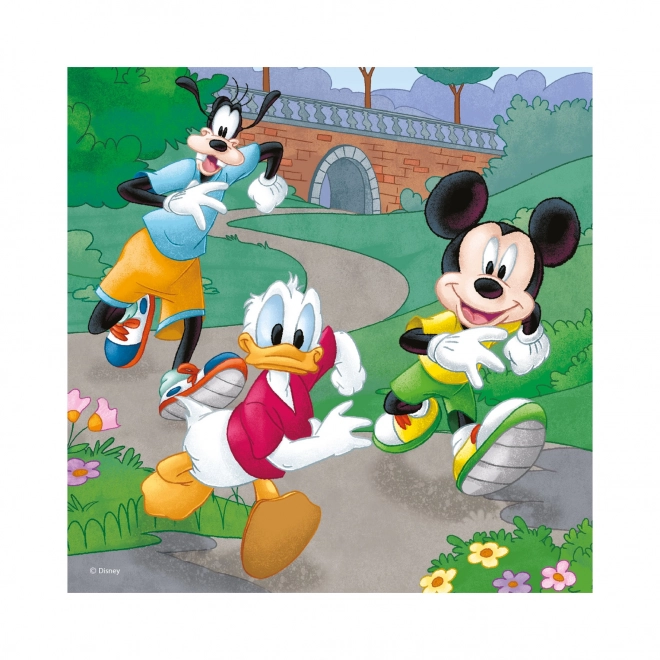 Puzzle Mickey Mouse și prietenii 3x55 piese