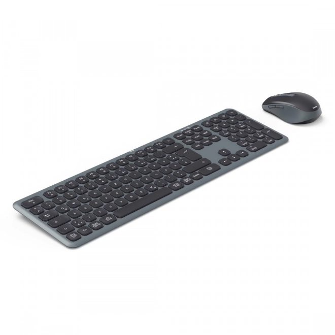 Set tastatură și mouse negru-gri