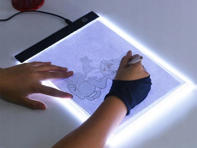 Tablă de desen LED iluminată format A4