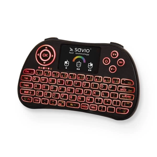 Tastatură wireless RGB TV Box Savio