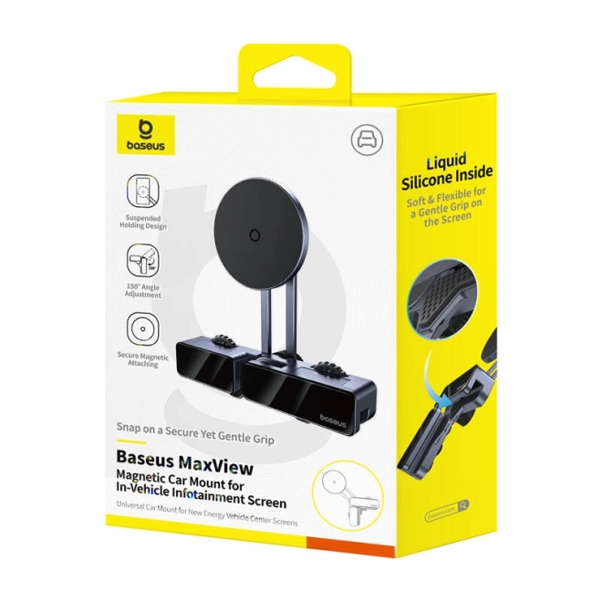 Suport magnetic de bord auto Baseus MaxView gri