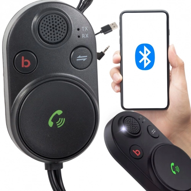 Adaptor Bluetooth auto cu cablu USB și AUX BT5.3 cu amplificare bass