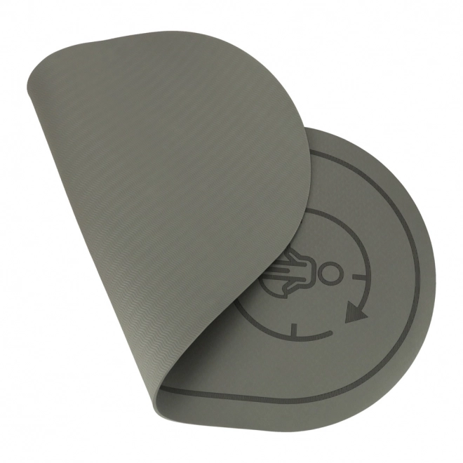 Saltea de fitness pentru exerciții de yoga și sărituri, gri, 125x61,5x0,6 cm